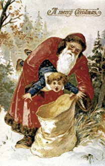 AMERICAN CHRISTMAS CARD. Late 19th century AMERICAN CHRISTMAS CARD. Late 19th century