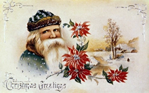 AMERICAN CHRISTMAS CARD. Late 19th century AMERICAN CHRISTMAS CARD. Late 19th century