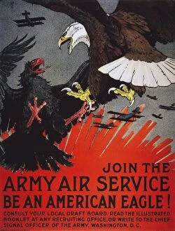 Be An American Eagle. U.S. Army Air Service recruiting poster, 1918