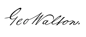 American lawyer and political leader. Waltons autograph signature on the U.S. Declaration of Independence, 1776 American lawyer and political leader. Waltons autograph signature on the U.S. Declaration of Independence, 1776