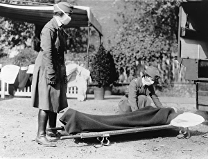 American Red Cross volunteers at an emergency medical station at Washington, D.C American Red Cross volunteers at an emergency medical station at Washington, D.C