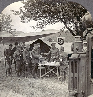 An American Salvation Army hut at the front on the Rhine frontier during World war I An American Salvation Army hut at the front on the Rhine frontier during World war I