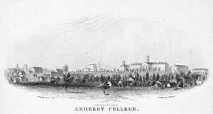 Images Dated 26th June 2007: AMHERST COLLEGE, 1863. A view of Amherst College in Amherst, Massachusetts, Steel engraving