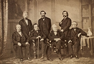 The Andrew Johnson Impeachment Committee, photographed in 1868 by Mathew Brady The Andrew Johnson Impeachment Committee, photographed in 1868 by Mathew Brady