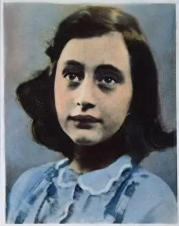 Images Dated 6th April 2010: ANNE FRANK (1929-1945). German-Jewish diarist. Oil over a photograph