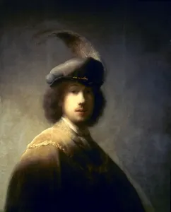 Rembrandt Prints: Rembrandt van Rijn Self-Portrait Print, c1629 Oil on Panel