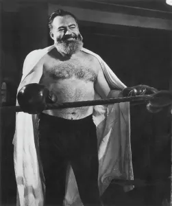 Ernest Hemingway Print 1944