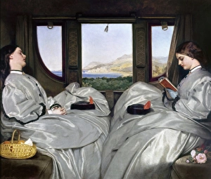 AUGUSTUS EGG: COMPANIONS. The Travelling Companions. Oil on canvas by the English artist AUGUSTUS EGG: COMPANIONS. The Travelling Companions. Oil on canvas by the English artist