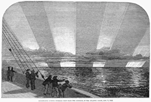 AURORA BOREALIS. Remarkable Aurora Borealis Seen From the Daedalus, in the Atlantic Ocean AURORA BOREALIS. Remarkable Aurora Borealis Seen From the Daedalus, in the Atlantic Ocean