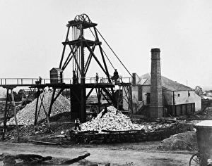 AUSTRALIA: GOLD MINE, 1900. A gold mine at Ballarat, Victoria, Australia, c1900 AUSTRALIA: GOLD MINE, 1900. A gold mine at Ballarat, Victoria, Australia, c1900