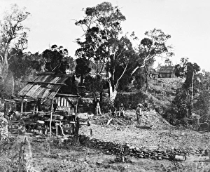 AUSTRALIA: GOLD MINE. Mine shafts in the bush near Carcoar, New South Wales, Australia AUSTRALIA: GOLD MINE. Mine shafts in the bush near Carcoar, New South Wales, Australia