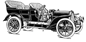 AUTOMOBILE, 1907. Pope-Toledo automobile, 1907 AUTOMOBILE, 1907. Pope-Toledo automobile, 1907