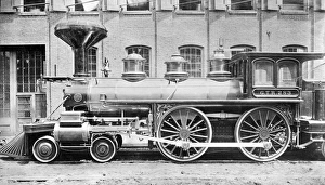 BALDWIN LOCOMOTIVE, 1870. A Baldwin locomotive of 1870, made in Philadelphia, Pennsylvania BALDWIN LOCOMOTIVE, 1870. A Baldwin locomotive of 1870, made in Philadelphia, Pennsylvania