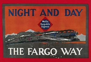 Banner for Wells Fargo & Co Express, 1915 Banner for Wells Fargo & Co Express, 1915