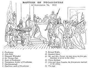 Powhatan Gallery: BAPTISM OF POCAHONTAS. A key to the figures portrayed in John Gadsby Chapman s
