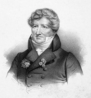 BARON GEORGES CUVIER (1769-1832). French naturalist and zoologist. Lithograph, French BARON GEORGES CUVIER (1769-1832). French naturalist and zoologist. Lithograph, French