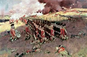 American Revolution Collection: Battle of Bunker Hill: oil on canvas, 1898, by Howard Pyle