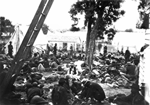 After the battle of June 27, 1862, in Savage Station, Virginia: photo by James F. Gibson After the battle of June 27, 1862, in Savage Station, Virginia: photo by James F. Gibson