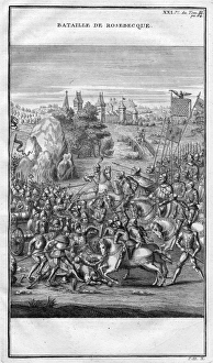 BATTLE OF ROOSEBEKE, 1382. The Battle of Roosebeke, 27 November 1382. French engraving BATTLE OF ROOSEBEKE, 1382. The Battle of Roosebeke, 27 November 1382. French engraving