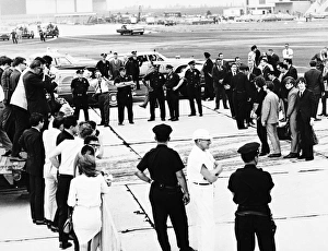 THE BEATLES, 1965. The Beatles arriving at John F. Kennedy Airport in New York City THE BEATLES, 1965. The Beatles arriving at John F. Kennedy Airport in New York City