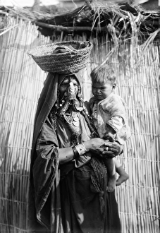 BEERSHEBA: WOMAN & CHILD. A woman and her child from Beersheba, Israel. Photograph BEERSHEBA: WOMAN & CHILD. A woman and her child from Beersheba, Israel. Photograph