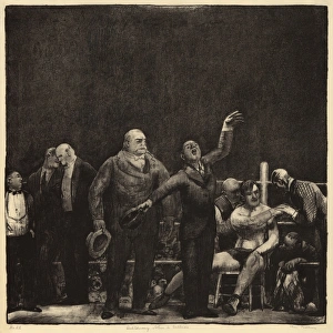 BELLOWS: JOHN SULLIVAN. Introducing John L. Sullivan. Lithograph by George Bellows BELLOWS: JOHN SULLIVAN. Introducing John L. Sullivan. Lithograph by George Bellows
