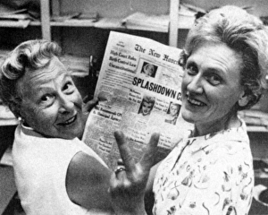 BIRTH CONTROL RULING, 1965. Estelle Griswold, left, of New Haven, Connecticut, reading a newspaper account of the U.S. Supreme Courts ruling in her case, Griswold v. Connecticut, 7 June 1965, that the state law under which she had been convicted for distributing contraceptives was unconstitutional BIRTH CONTROL RULING, 1965. Estelle Griswold, left, of New Haven, Connecticut, reading a newspaper account of the U.S. Supreme Courts ruling in her case, Griswold v. Connecticut, 7 June 1965, that the state law under which she had been convicted for distributing contraceptives was unconstitutional
