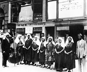 Bassist Collection: BLACK JEWS IN HARLEM, 1929. Photographed in 1929
