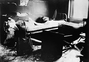 BLACK TOM EXPLOSION, 1916. The effect on Bedloe Island, home of the Statue of Liberty BLACK TOM EXPLOSION, 1916. The effect on Bedloe Island, home of the Statue of Liberty