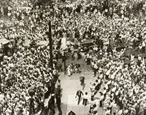 Georgia Gallery: BOBBY JONES (1902-1971). American golfer. Arriving at City Hall in Atlanta, Georgia