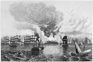 BOMBARDMENT OF ACRE, 1840. Bombardment of Acre, Palestine, by British, Austrian BOMBARDMENT OF ACRE, 1840. Bombardment of Acre, Palestine, by British, Austrian