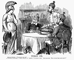 BOSNIAN INSURRECTION, 1876. Turkey Pie. The emperors of Austria-Hungary, Germany BOSNIAN INSURRECTION, 1876. Turkey Pie. The emperors of Austria-Hungary, Germany