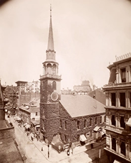 BOSTON: OLD SOUTH CHURCH. Old South Church at Boston, Massachusetts. Photographed c1890 BOSTON: OLD SOUTH CHURCH. Old South Church at Boston, Massachusetts. Photographed c1890