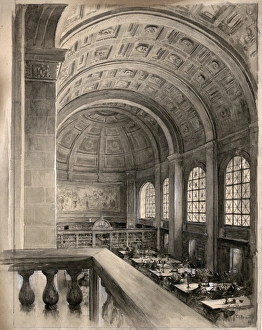 BOSTON PUBLIC LIBRARY. Bates Hall, the reading room of the Boston Public Library BOSTON PUBLIC LIBRARY. Bates Hall, the reading room of the Boston Public Library