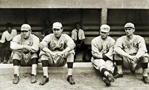 BOSTON RED SOX, c1916. Members of the Boston Red Sox baseball team, c1916. Left to right: George H