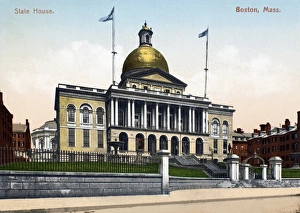 BOSTON: STATE HOUSE. State House at Boston, Massachusetts. Postcard, c1910 BOSTON: STATE HOUSE. State House at Boston, Massachusetts. Postcard, c1910