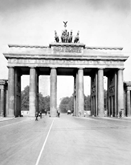 BRANDENBURG GATE, c1920. Berlin, Germany. Photograph, c1920 BRANDENBURG GATE, c1920. Berlin, Germany. Photograph, c1920
