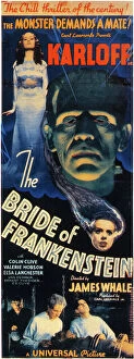 BRIDE OF FRANKENSTEIN 1935. The Bride of Frankenstein film poster, 1935
