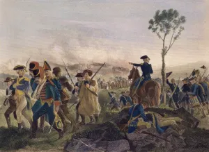 Brigadier General John Stark directing the victorious American forces at the Battle of Brigadier General John Stark directing the victorious American forces at the Battle of