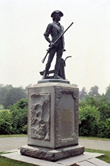 Bronze statue of Minuteman of Concord, by Daniel Chester French Bronze statue of Minuteman of Concord, by Daniel Chester French