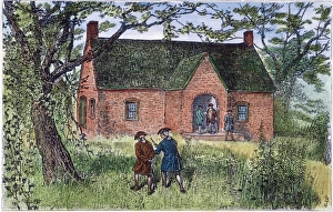The building in which the Continental Congress of 1783 held its fall session at Annapolis, Maryland: wood engraving The building in which the Continental Congress of 1783 held its fall session at Annapolis, Maryland: wood engraving
