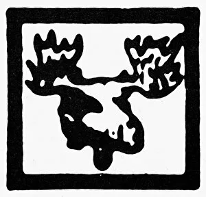 BULL MOOSE CAMPAIGN, 1912. Bull Moose Party presidential campaign symbol for Theodore Roosevelt, 1912