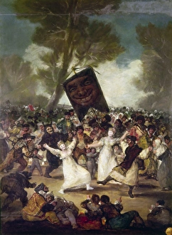 The Burial of the Sardine. Oil on canvas, 1793, by Francisco Goya The Burial of the Sardine. Oil on canvas, 1793, by Francisco Goya