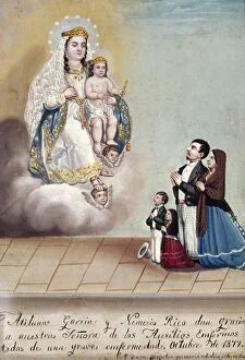 Hermenegildo Gallery: BUSTOS: WORSHIP, 1879. Offering of Atilana Garc├âãÆ├é┬¡a and Nemensio Rico