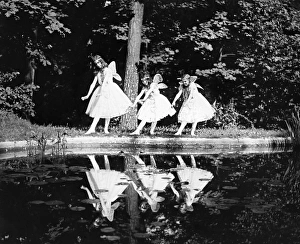 BUTTERFLY DANCE, 1920. Katherine Deming, Alice Deming and Evelyn Lechler in the BUTTERFLY DANCE, 1920. Katherine Deming, Alice Deming and Evelyn Lechler in the