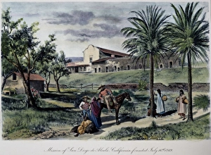 CALIFORNIAN MISSION. The mission, San Diego de Alcala, founded by Juinpero Serra CALIFORNIAN MISSION. The mission, San Diego de Alcala, founded by Juinpero Serra