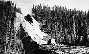 CANADA: ALASKA HIGHWAY. View along the Alaska Highway, in northern British Columbia CANADA: ALASKA HIGHWAY. View along the Alaska Highway, in northern British Columbia