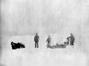 CANADA: EXPEDITION, c1882. Sergeant Jewell and an Eskimo identified as Christiansen
