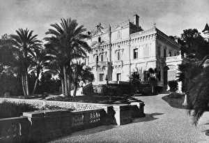 CANNES: CHATEAU, 1898. Chateau Thorenc in Cannes, France, owned by Lord Stuart Rendel CANNES: CHATEAU, 1898. Chateau Thorenc in Cannes, France, owned by Lord Stuart Rendel