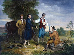 CAPTURE OF JOHN ANDRE The capture of Major John Andre in 1780: American engraving CAPTURE OF JOHN ANDRE The capture of Major John Andre in 1780: American engraving